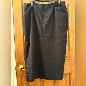 Apostrophe Black Midi Skirt